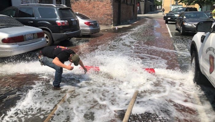 Northwest Fire Systems Hose Test Tech