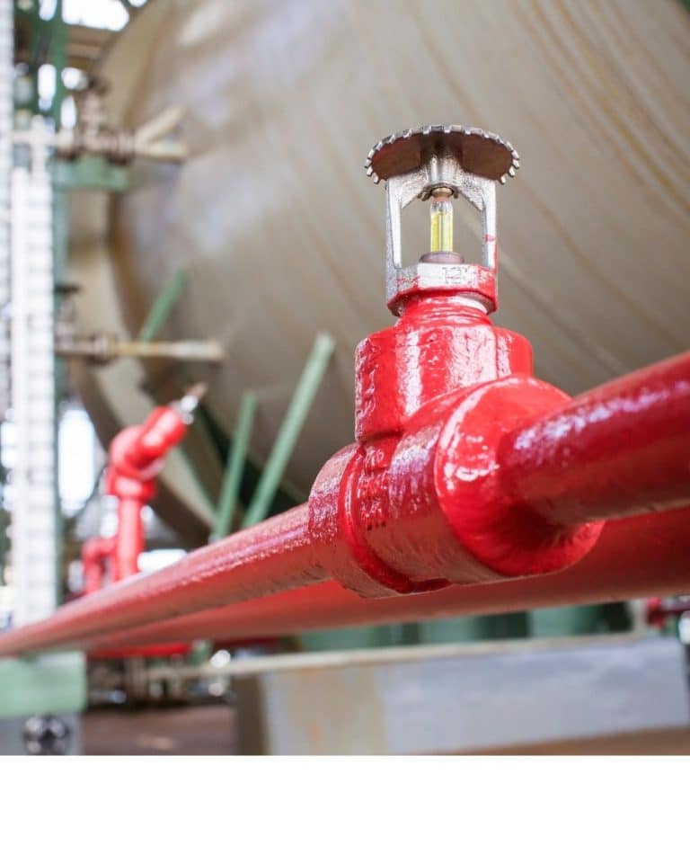 Commercial fire sprinkler system